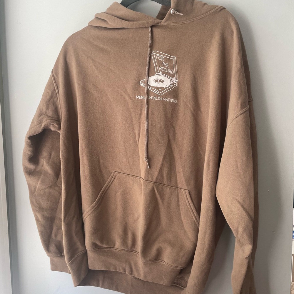 Brown Graphic Hoodie